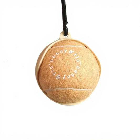 Tennis Ball With Holder - Latte