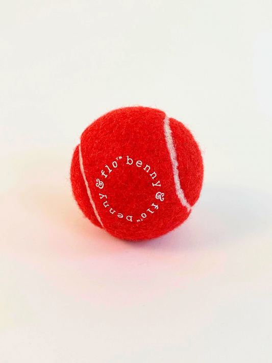 Cherry Red tennis ball